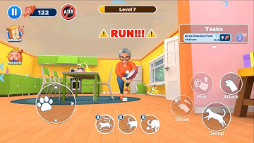Bad Cat Angry Granny Prankster - Full Gameplay Walkthrough (Android, iOS)