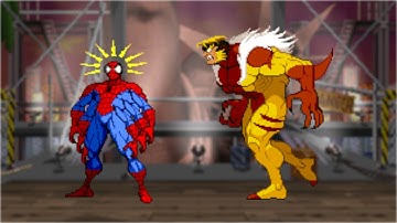 MUTANT SPIDERMAN VS SABRETOOTH | MARVEL VS CAPCOM MUGEN