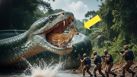 Heroic Rescue Team Saves Careless Deer from Giant Python Attack 🐍