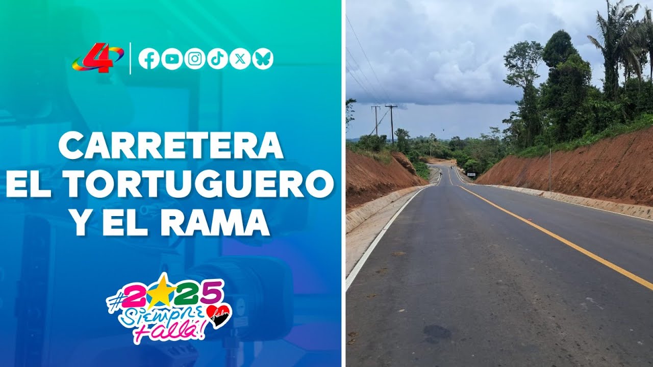 MTI inaugura tercer tramo de la carretera de El Tortuguero y El Rama en el Caribe Sur