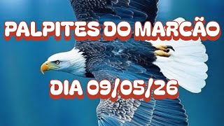 PALPITES DO MARCÃO DIA 09/05/26 (DIA TODO)@canaldomarcao1969 