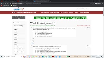 Week 6 : Assignment 6 | Introduction To Machine Learning   IITKGP | Solution | IIT | NPTEL SOLUTIONS