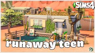 Runaway Teens Trailer Home 📣 The Sims 4: Speed Build