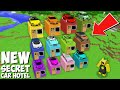 New secret supercars hotel in minecraft  vehicle base 