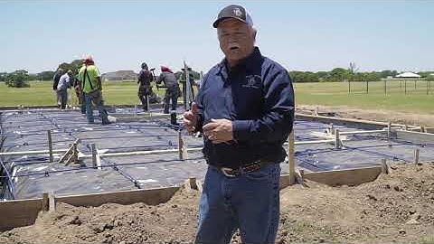 How is a foundation made? What is a Post tension foundation? Donny Mack explains. Your new home.