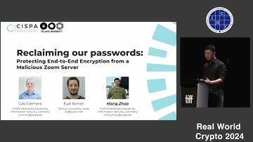 Reclaiming our passwords: Protecting End-to-End Encryption from a Malicious Zoom Server (RWC 2024)