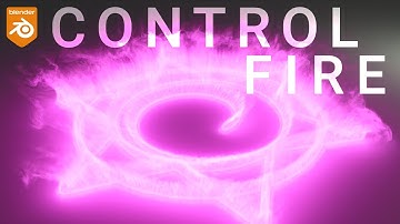 Dynamic Fire Simulation Control with Blender