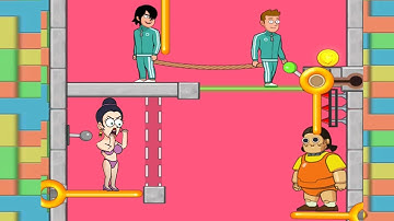 Puzzle spy squid game | Death survival game mission all level 17-24 gameplay