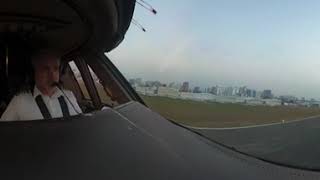 Front seat landing a B747-400ERF