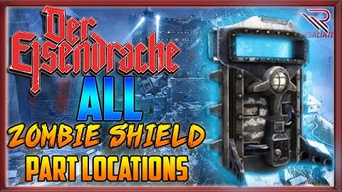 "DER EISENDRACHE" ALL "ZOMBIE SHIELD" Part Locations! - How to BUILD The Rocket Shield Tutorial!