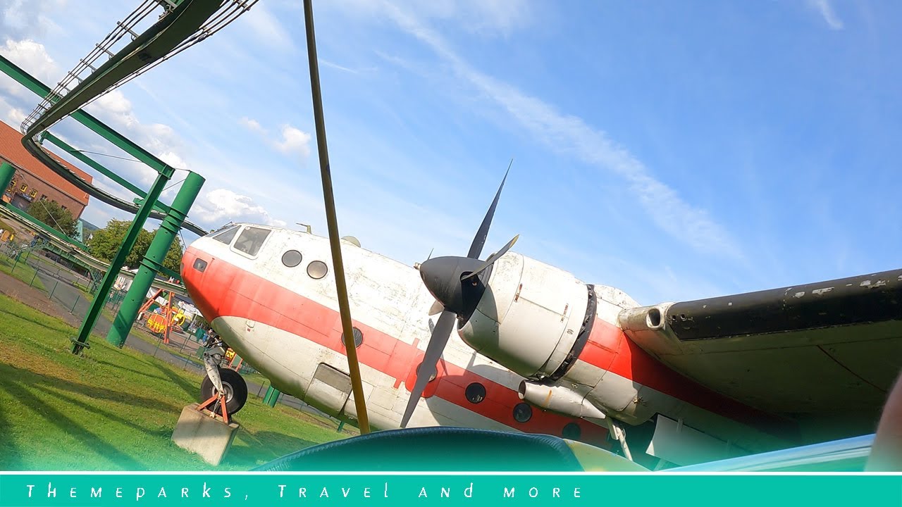 Turbo Drachen (Onride) Video | Potts Park Minden 2025 | ABC Rides Suspended Single Rail