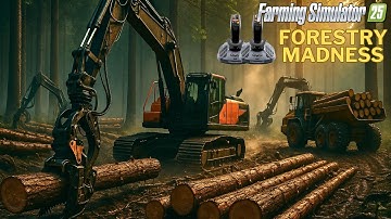 FS25 Biggest Forestry Project Yet! INSANE NEXT LEVEL LOGGING in Farming Simulator 25!