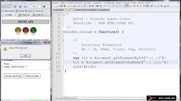 Universidade XTI - Curso Online JavaScript - Aula 41 - DOM Document Object Model