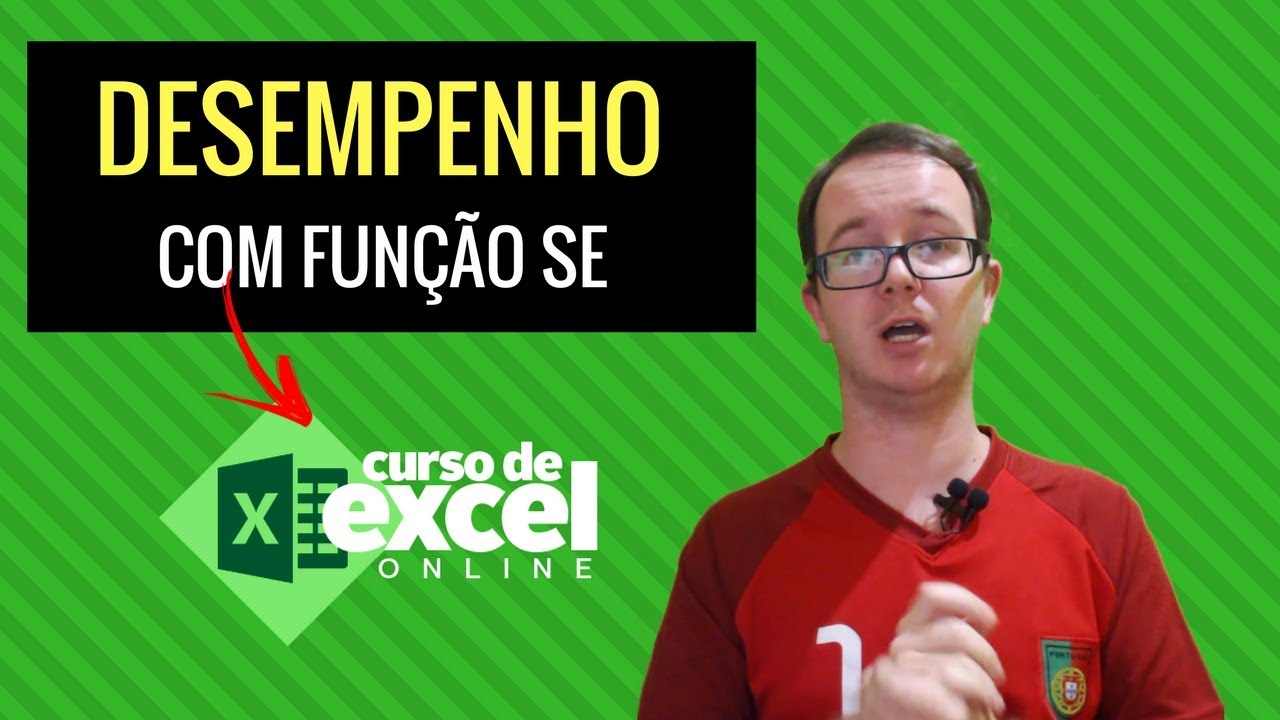 Função SE em uma Planilha de Desempenho - Curso de Excel OnLine tabelas salariais função publica 2018