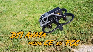 DJI Avata : mode CE vs mode FCC (Drone-Tweaks)