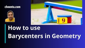 Barycenters are fun in olympiad geometry! - CMI Entrance 2010 Problem 2 (Part B)
