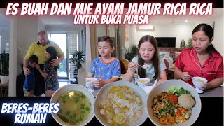 FRUIT ICE AND RICA RICA CHICKEN MUSHROOM NOODLES FOR BREAKING THE FAST