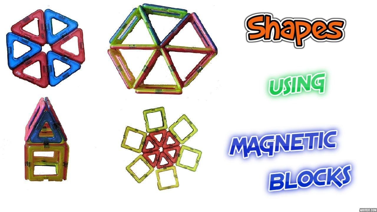 How to Build Shapes using Magnetic Tiles Building Blocks Construction Set