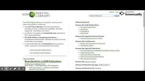 Highlighted Results Using ACM Digital Library