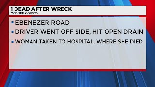 One dead after crash in Oconee County