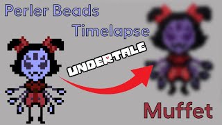 Perler Beads Timelapse: Sans - Undertale Pixel Art 