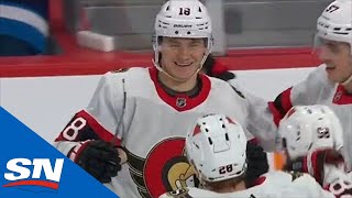 Tim Stützle Scores Three Times Against Jets For First Career Hat Trick