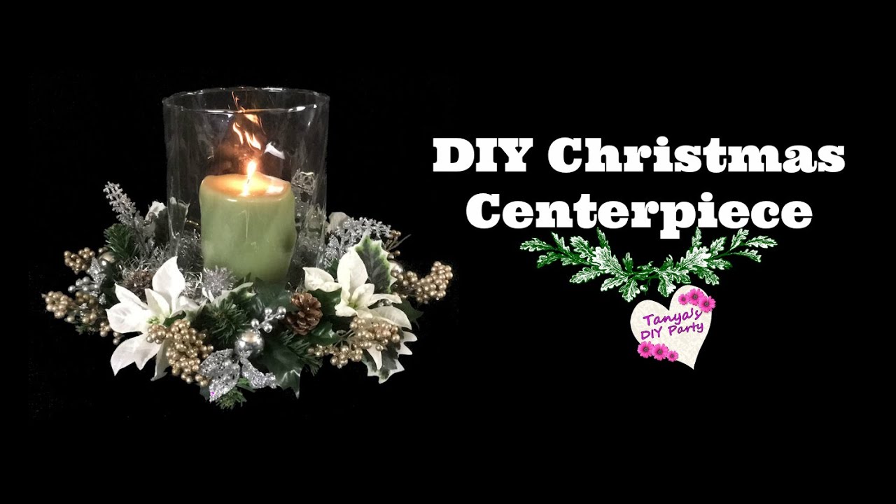 DIY Christmas Centerpiece Dollar Tree and Home Sense Items YouTube