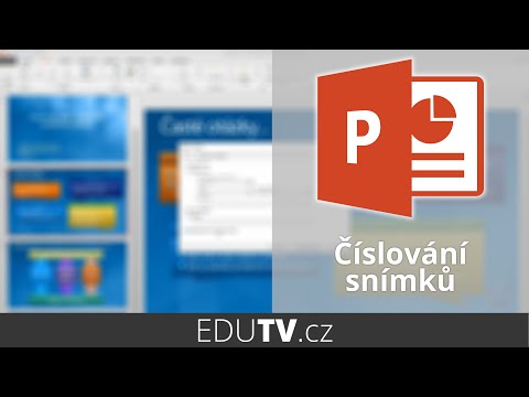 Číslování snímků v PowerPointu | EduTV