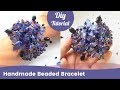 How to Make Beaded Bracelet with Crystals, Beads and Wire. DIY Craft Ideas.