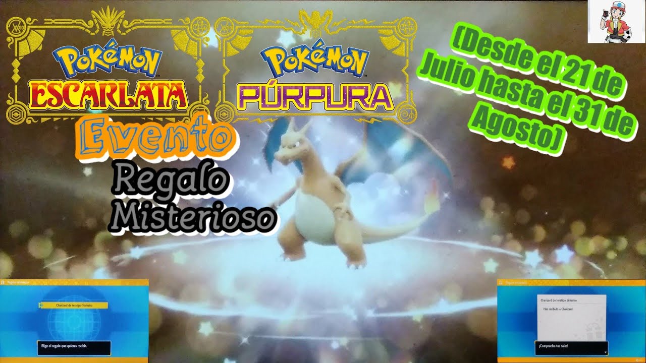 pokemon scarlet and violet: how to get friedes... Pokémon Escarlata/Púrpura: Evento Regalo Misterioso - Charizard de ...