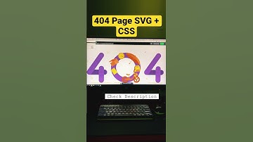 404 Page Animation | HTML | CSS | Animation #css #tutorials #shorts