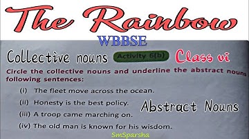Class vi । Activity 6 ( b ) । The Rainbow textbook solutions । SmSparsha। #class6 #nouns #textbook