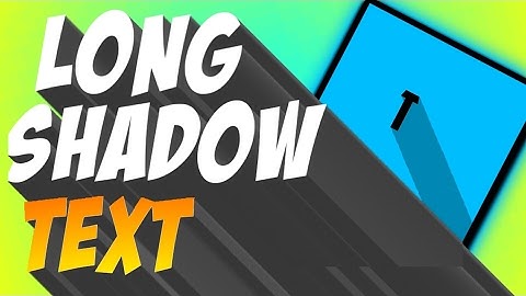 How To Create Long Shadow Text Using Photoshop Touch Android 2017