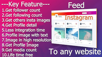 Instagram feed to any website | PHP | Laravel