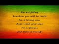 Ijahman Levi - I&#39;m a Gemini (lyrics)