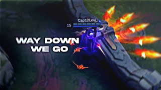 Way down we go | Gusion velocity edit | MLBB | Alight Motion 📱| #mobilelegends #mlbb #edit #edit