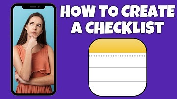 How To Create A Check List On The Notes App | Step By Step Guide - Apple Notes Tutorial
