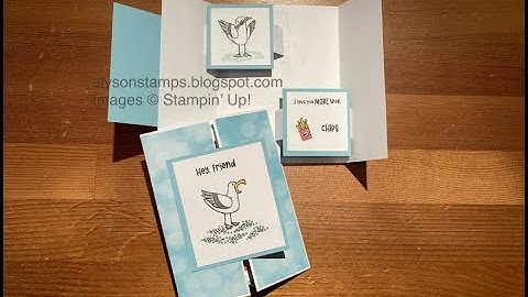 Floating Gate Fold Pop Up Stamping Tutorial Technique Tuesday
