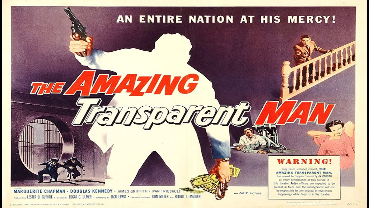 The amazing transparent man | 1960 | American Horror Sci-fc | Edgar G.  Ulmer | Marguerite Chapman. - YouTube