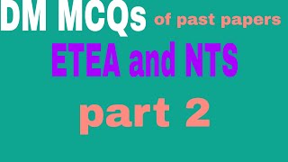 part 2|DM_MCQs of past paper ETEA and NTS|drawing master MCQs