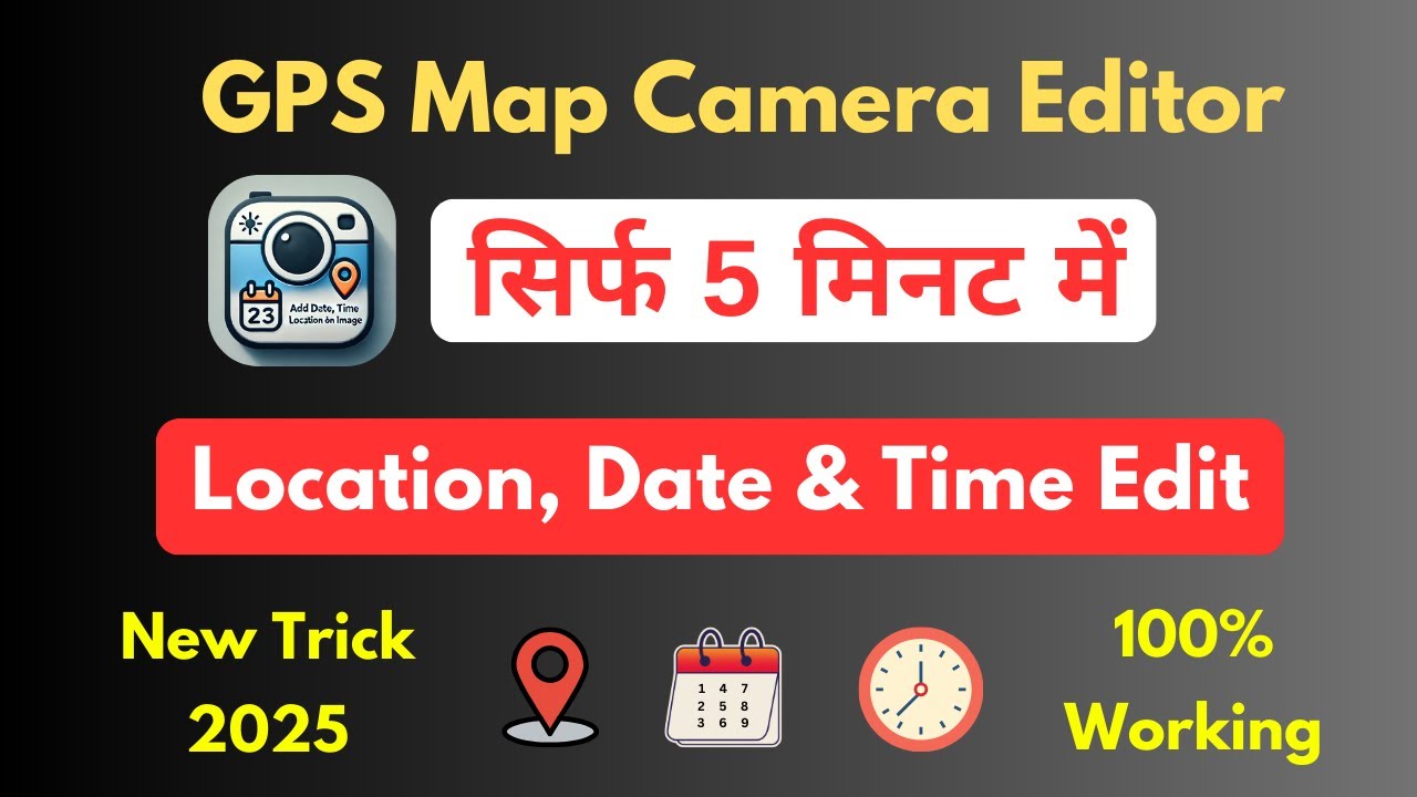 GPS Map Camera Editor - Location, Date and Time change kare | 