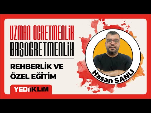 1 - Rehberliğe Giriş ve Öğrenci Kişilik Hizmetleri - Hasan SANLI