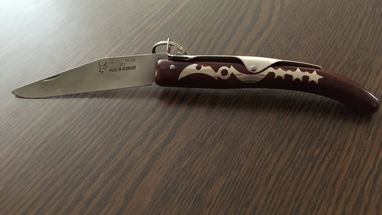 مطوة راس الغزال النادرة Gazzel Head knife made in Germany - YouTube