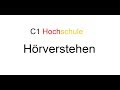 تعليم اللغة الألمانية - Hörverstehen C1 Hochschule/ تمارين سماعي الجزء الأول