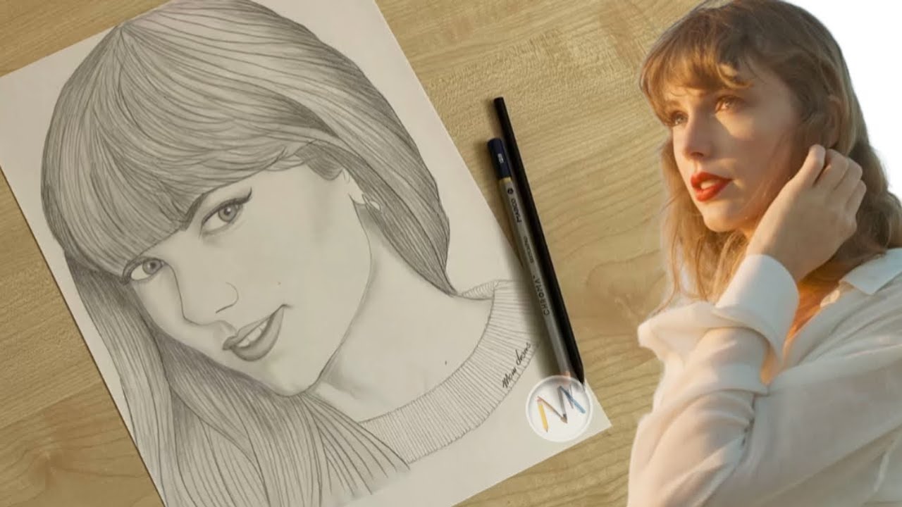 artistiq on X: Pencil drawing of Taylor Swift :) @taylorswift13