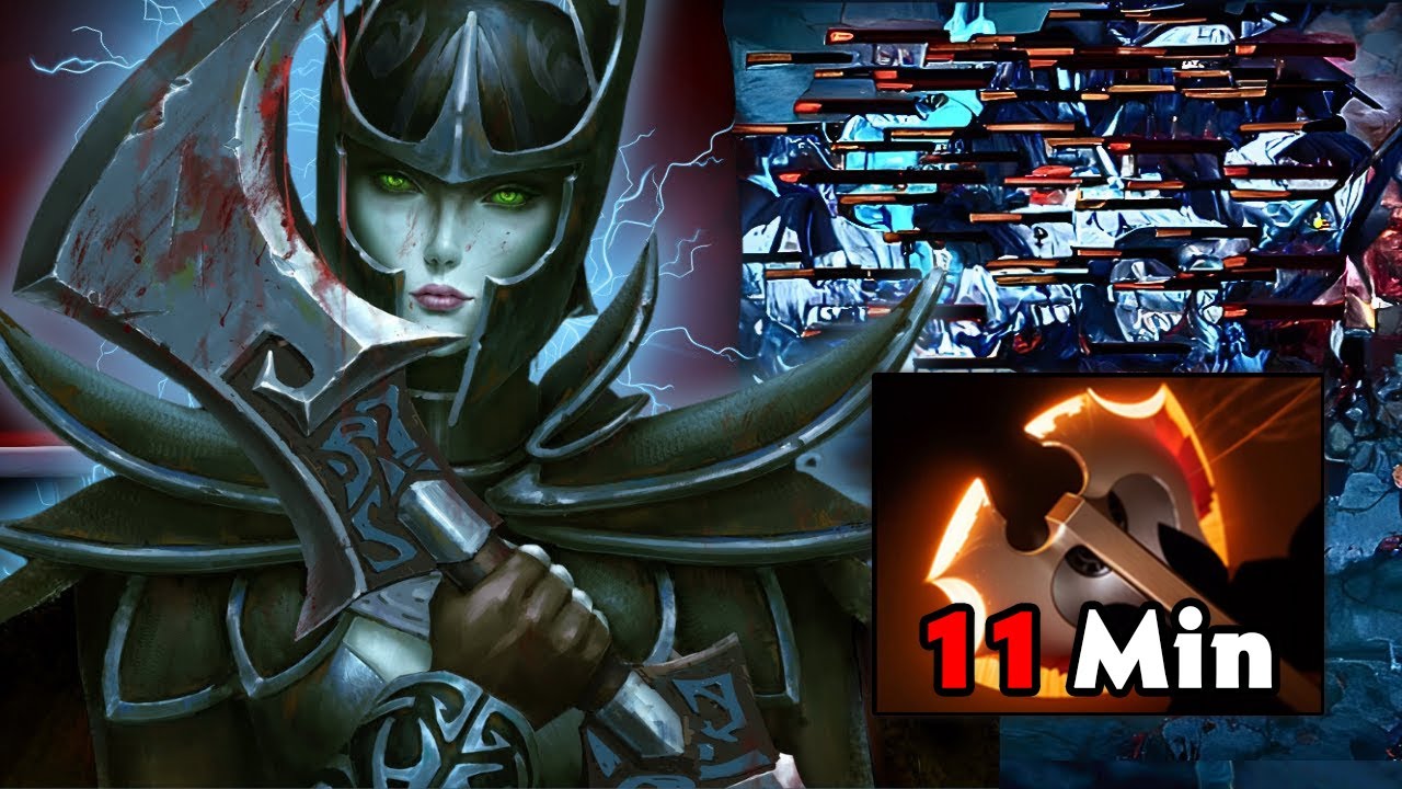Insane 11Mins Battle Fury Phantom Assassin (40Kills 1000GPM 1500XPM ...