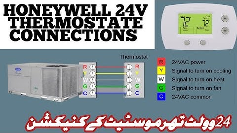 Honeywell Thermostat 24v Practical Wiring Diagaram | #Bahrain #Hvaccontrols #chillers #Thermostats