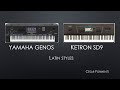 Ketron SD9 VS Yamaha Genos - Latin Styles - (No Talking)