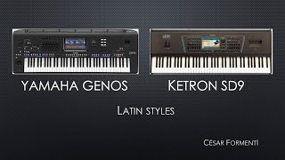 Ketron SD9 VS Yamaha Genos - Latin Styles - (No Talking)