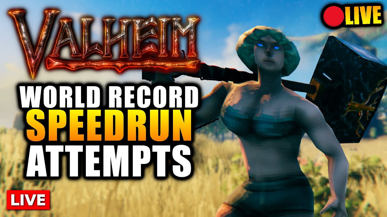 AN INSANE PACE!!! Valheim World Record Speedrun Attempt, All Bosses